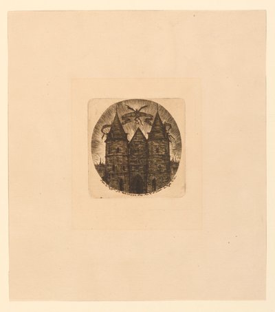 Ancient Gate of the Palace of Justice by Charles Meryon