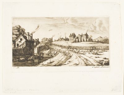 Entrance to the Suburb of Saint-Marceau, Paris by Charles Meryon