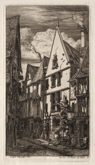 Etchings of Paris: at Bourges by Charles Meryon