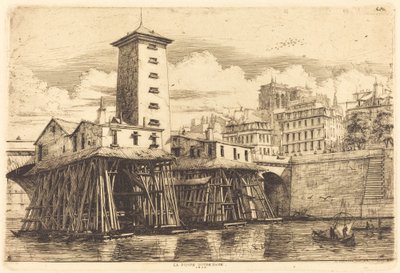 The Notre-Dame Pump by Charles Meryon