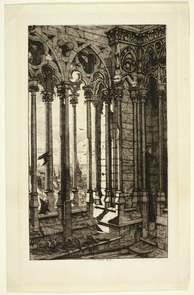 The Gallery of Notre-Dame by Charles Meryon