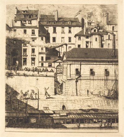 The Mortuary, Paris by Charles Meryon