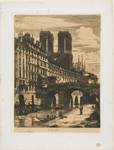 Le Petit Pont, Paris by Charles Meryon