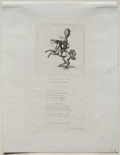 Little Prince Dito, 1864 by Charles Meryon
