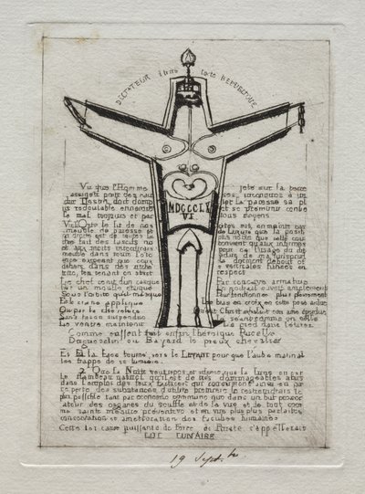 Lunar Law, 1866 by Charles Meryon