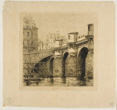 Pont-Neuf, Paris by Charles Meryon