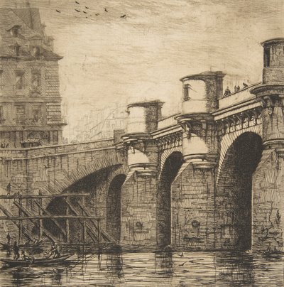 Pont-Neuf, Paris by Charles Meryon