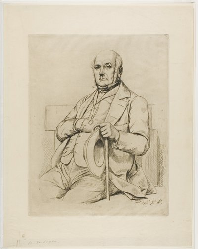 Portrait of Casimir le Conte by Charles Meryon