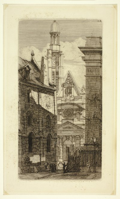 Saint-Etienne-du-Mont by Charles Meryon