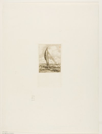 Swift-Sailing Proa, Mulgrave Archipelago, Oceania by Charles Meryon
