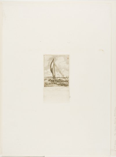 Swift-Sailing Proa, Mulgrave Archipelago, Oceania by Charles Meryon