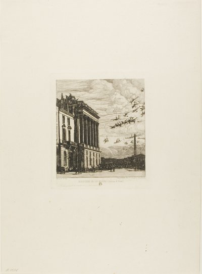 The Admiralty, Paris by Charles Meryon