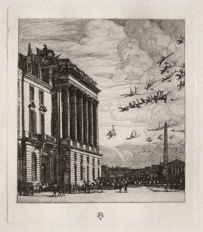 The Admiralty, Paris by Charles Meryon