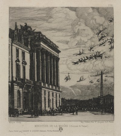 The Admiralty, Paris by Charles Meryon