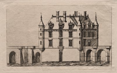 The Chateau of Chenonceau by Charles Meryon
