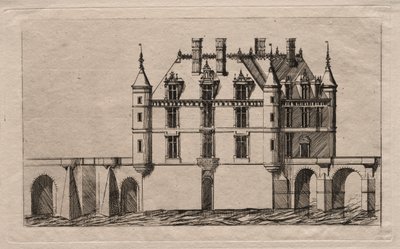 The Chateau of Chenonceau by Charles Meryon