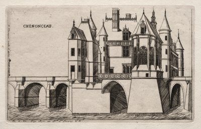 The Chateau of Chenonceau, 1856 by Charles Meryon