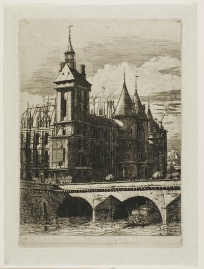 The Clock Tower, Paris by Charles Meryon