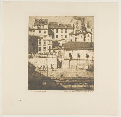 The Mortuary, Paris by Charles Meryon
