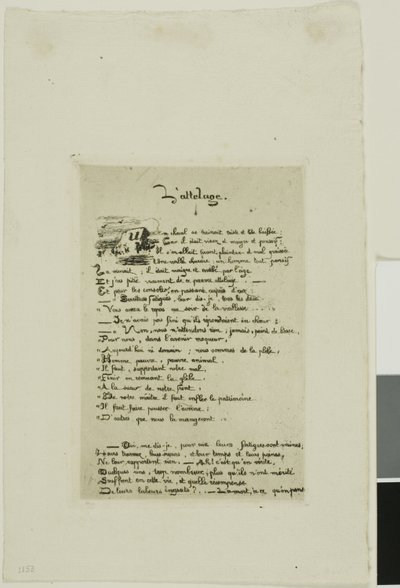 The Ploughman and His Horse by Charles Meryon