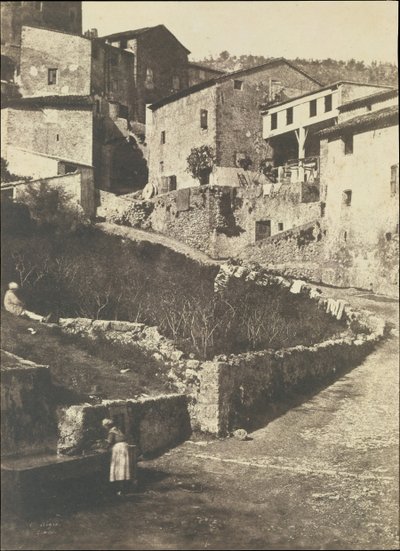 A Street in Grasse, 1852 by Charles Nègre