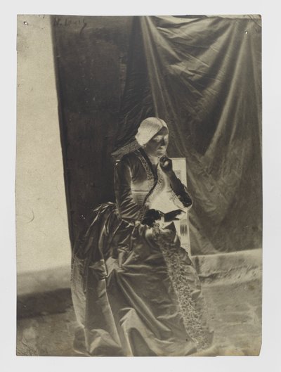 Portrait of an Unknown Seated Woman by Charles Nègre