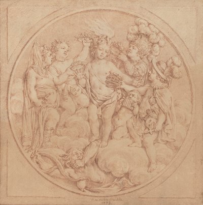 Allegory of Fame by Charles Nicolas Cochin II