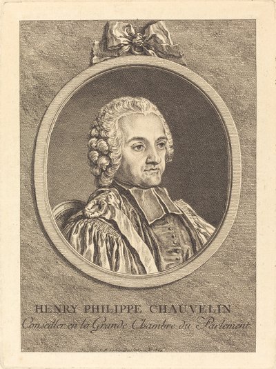 Henry Philippe Chauvelin by Charles Nicolas Cochin II