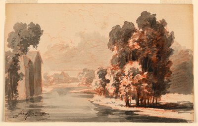 Landscape by Charles Nicolas Ransonnette