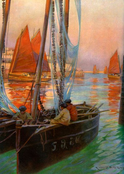 Brest Fishing Boats, 1907 by Charles Padday
