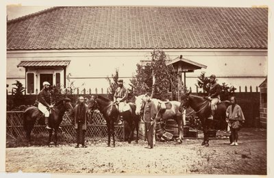 Military Group Portrait with Horses by Charles Parker