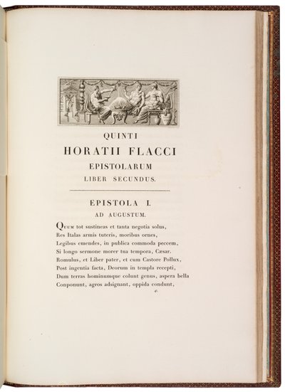 Page from Quintus Horatius Flaccus by Charles Percier