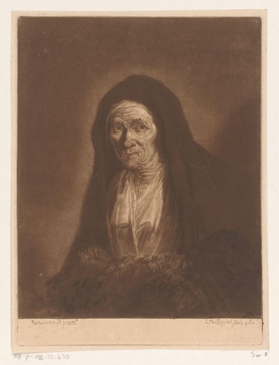 Portrait of an Unknown Old Woman by Charles Phillips