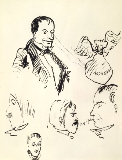 Self-Portrait, c1850-1867 by Charles Pierre Baudelaire