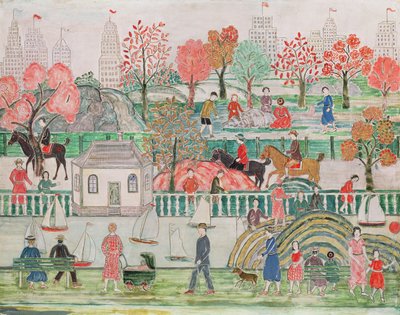 Central Park by Charles Prendergast