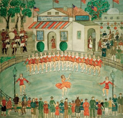 Skaters at the World’s Fair by Charles Prendergast