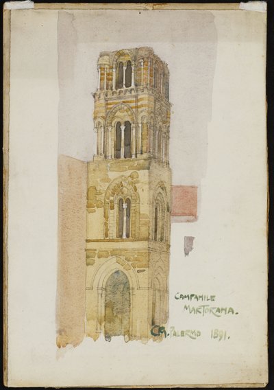 Campanile Martorana, Palermo, 1891 by Charles Rennie Mackintosh