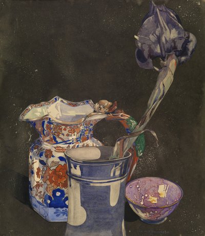 Grey Iris by Charles Rennie Mackintosh