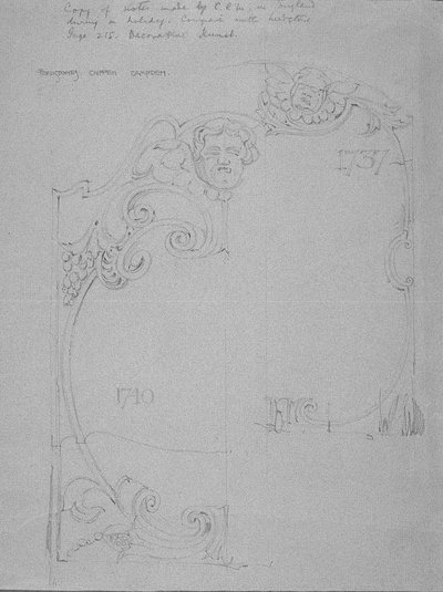 Headstones, Chipping Camden, Gloucestershire by Charles Rennie Mackintosh