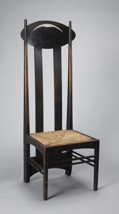 High-back side chair by Charles Rennie Mackintosh