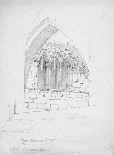 Sweetheart Abbey, 1892 by Charles Rennie Mackintosh