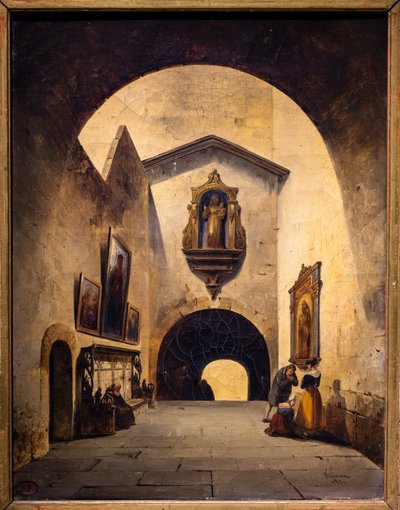 Interior of Cloister by Charles Renoux