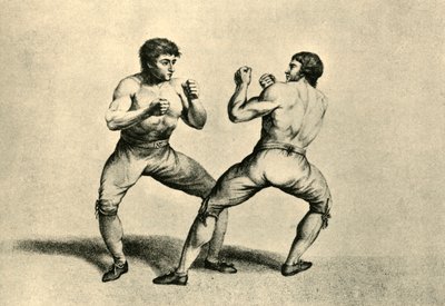 Humphreys and Mendoza, 1790 by Charles Reuben Ryley