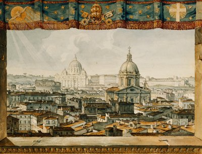 Rome from the Trinita dei Monti by Charles Robert Cockerell