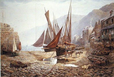 The Harbour Pool, Clovelly by Charles Robertson