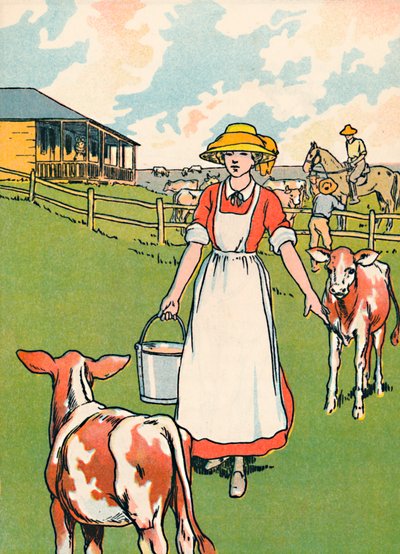 An Australian Dairy Farm by Charles Robinson