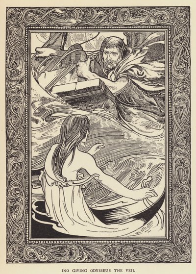 Ino giving Odysseus the veil by Sir John Charles Robinson