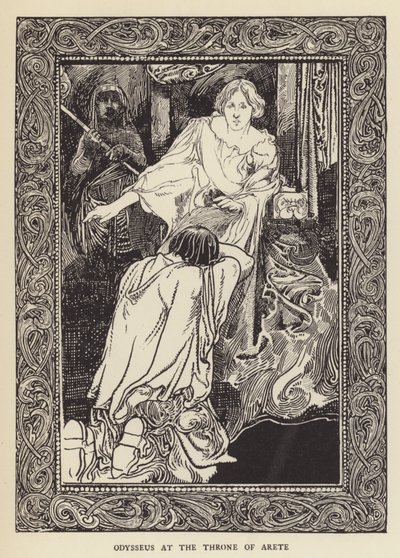 Odysseus at the throne of Arete by Sir John Charles Robinson