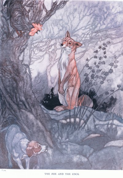 The Fox and the Cock by Charles Robinson