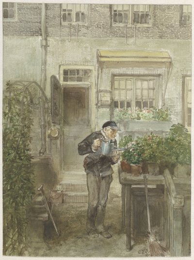 The Flower Lover by Charles Rochussen